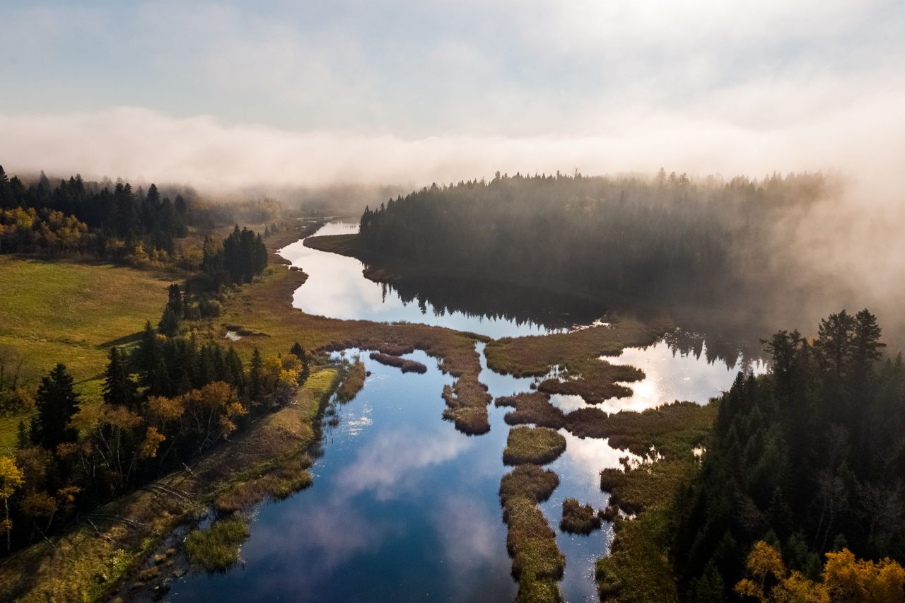 Aerial View Lake